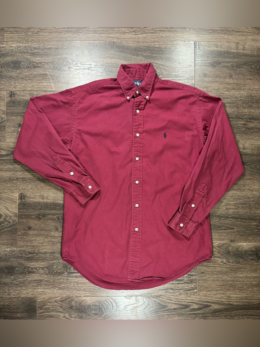 Polo by Ralph Lauren Men's Button-Down Shirt in Burgundy size Small